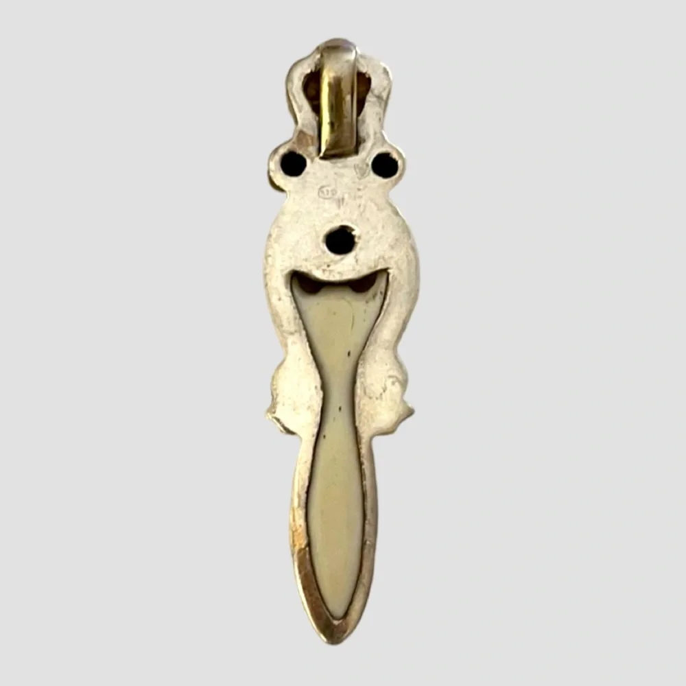 ‼️💥PRICE DROP ☄️Sterling 925 Goddess Pendant Rare Bone Garnets Citron crystals - Picture 4 of 10